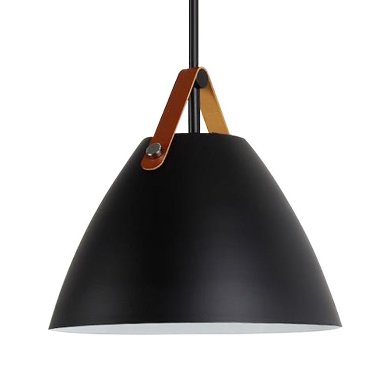 Estilo nórdico Curvado Coolie Coste Lámpara de aluminio Lámpara de aluminio en negro/azul/gris/rosa/blanco para el comedor