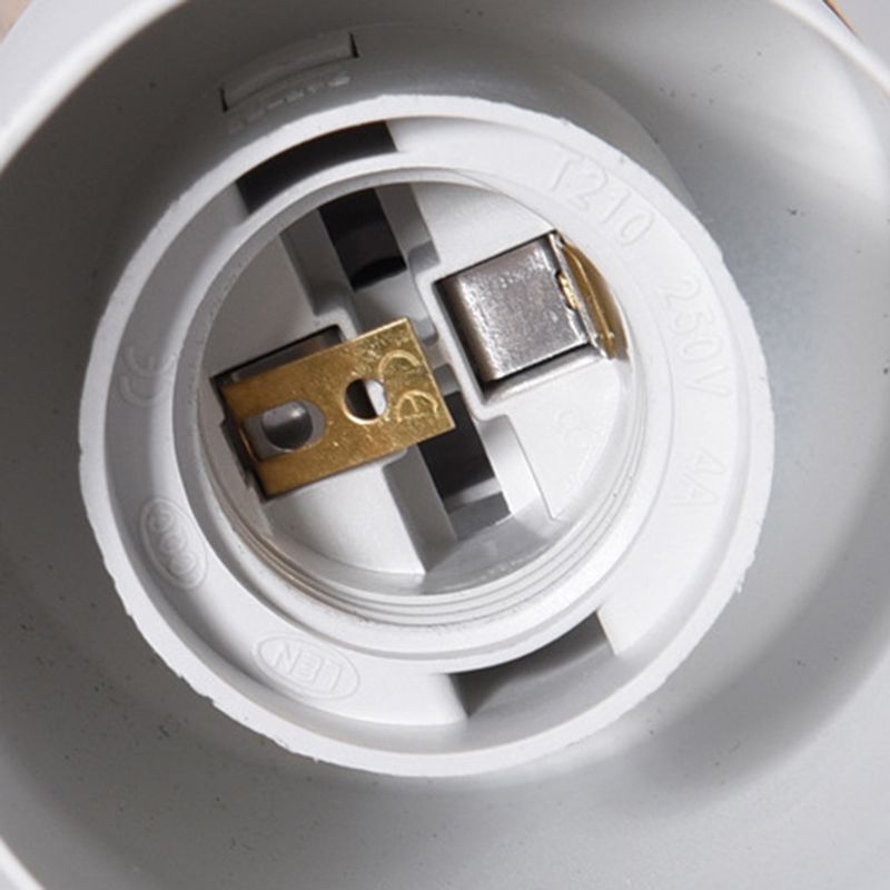 Wooden Cylindrical Single Pendant Light in Modern Concise Style Aluminium Macaron Hanging Lamp