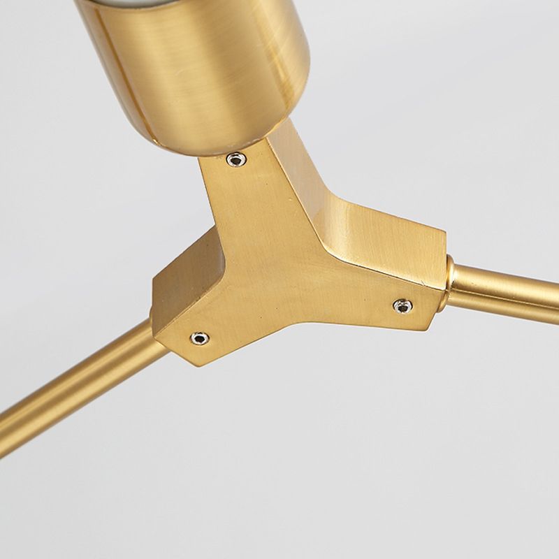 Modern Minimalist Style Branch Chandelier Lighting Fixtures Metal Chandelier for Living Room