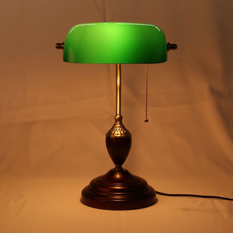 Table à 1 lampe brun rouge Éclair