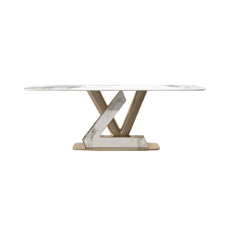 Nordic 1/4/5/7/9 Pieces Rectangle Dining Set Sintered Stone Top Dinette Table Set