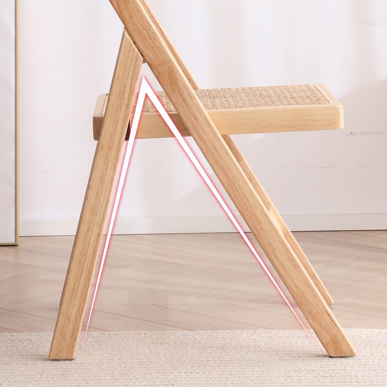Silla de comedor de estilo escandinavo, silla de comedor de madera con respaldo abierto para restaurante