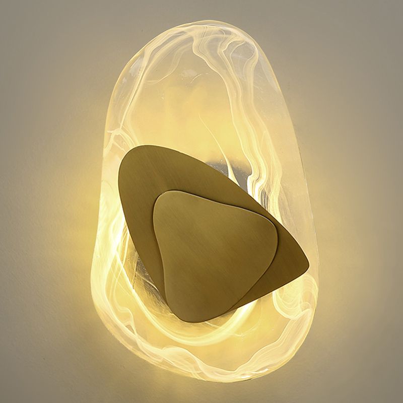 Einzigartige Schattenglas Wandleuchter moderner Stil mit einem leichten Wand montiertes Licht