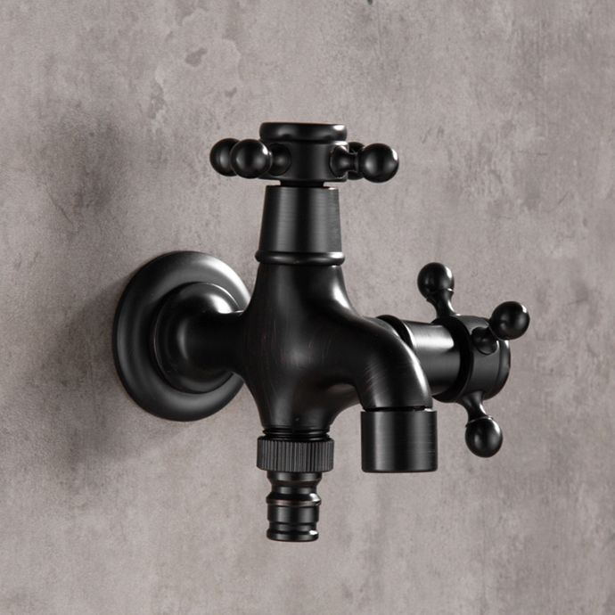 Widespread Bathroom Sink Faucet Wall Mounted Cross Handle Faucet