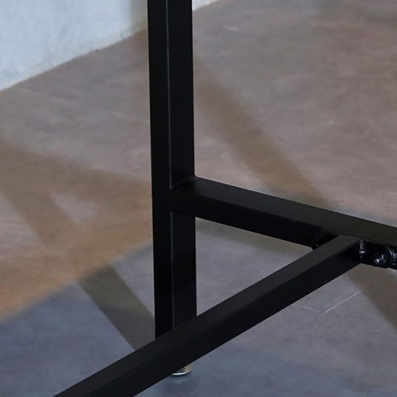 Industrial Bar Table Rectangle Solid Wood Bar Height Pub Table for Indoor