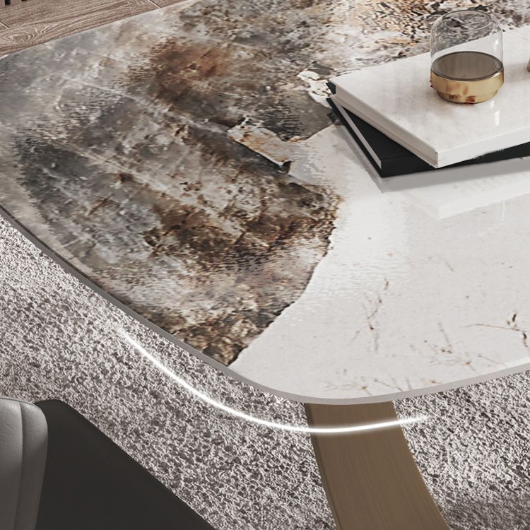 Nordic Glam Style Sintered Stone Round Table Set 1/5/6 Pieces Dining Set