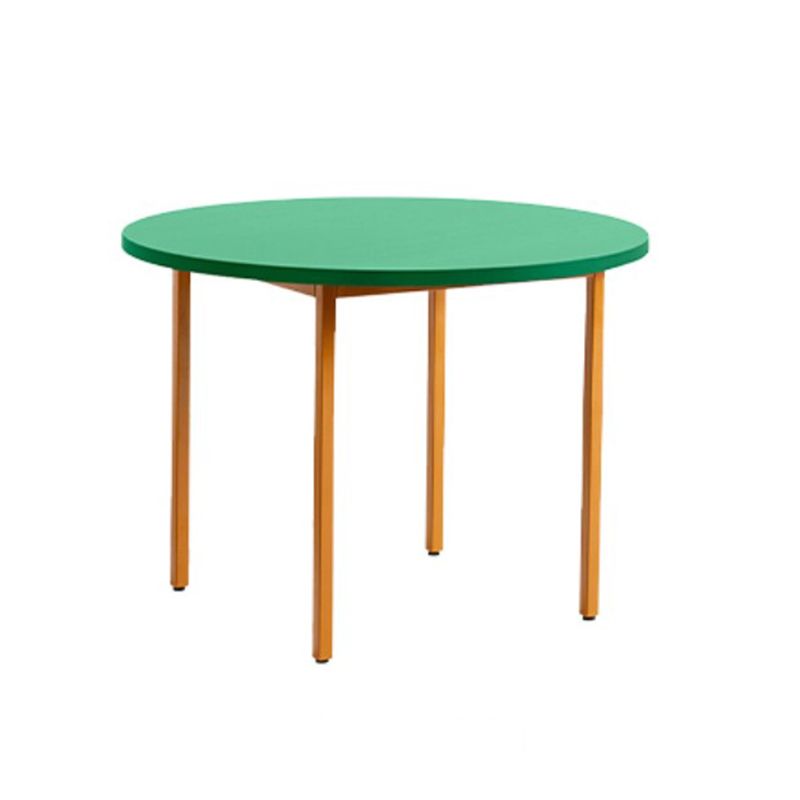 Modern Round Top Dinette Table Metal Base Dining Table for Coffee Shop