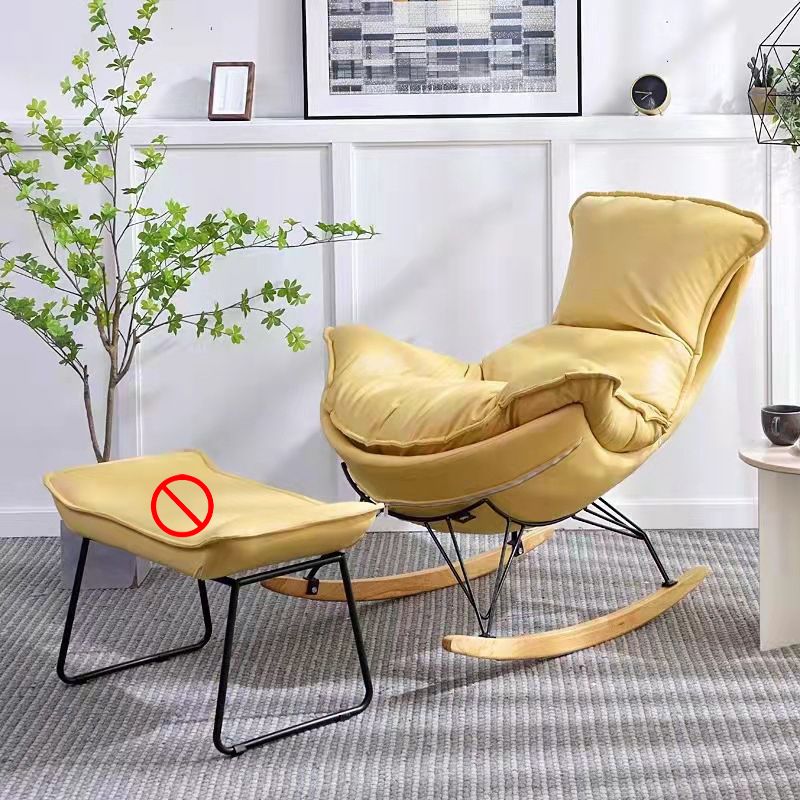 Light Luxury Style Single Leisure Chaise Rocking Chair Lounge Lazy Chair