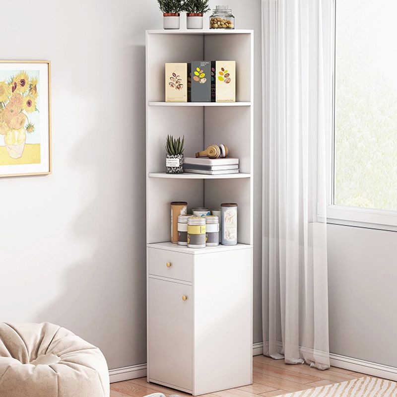 Modern Accent Cabinet with Door and Drawers and Shelves Cabinet
