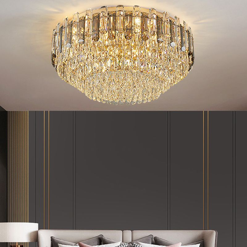 Lámparas de techo empotradas modernas con pantalla de cristal para sala de estar