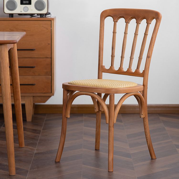 Chaise d'accélération de la ferme en bois Back Back Swerened Dining Side Claid For Restaurant
