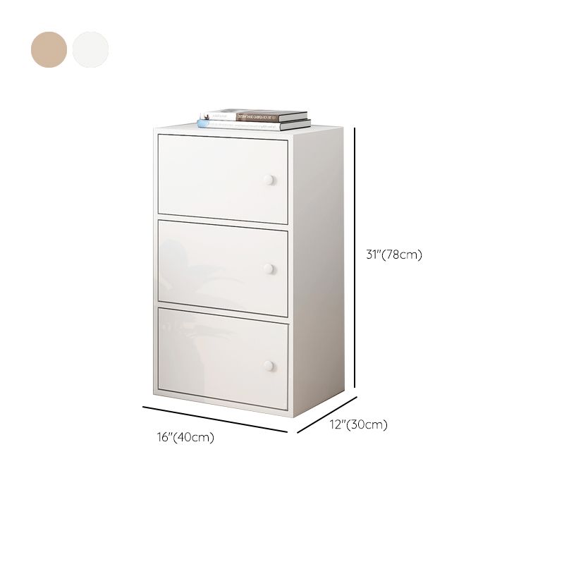Modern Rectangle Storage Cabinet Wood Knobs Cabinet with Doors