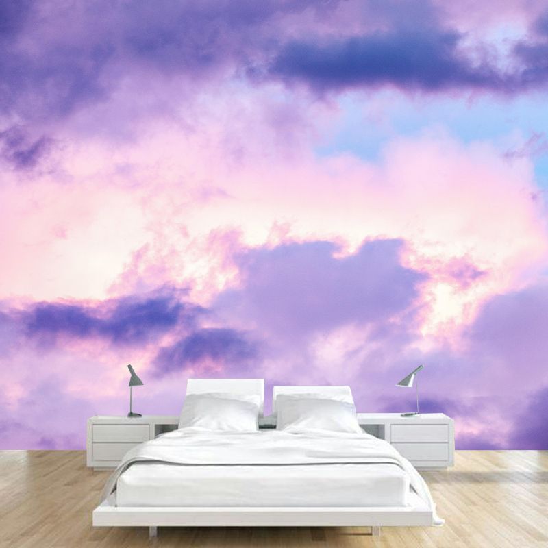 Modern Style Sky Wall Mural Wallpaper Photography Mildew Resistant Wall Covering