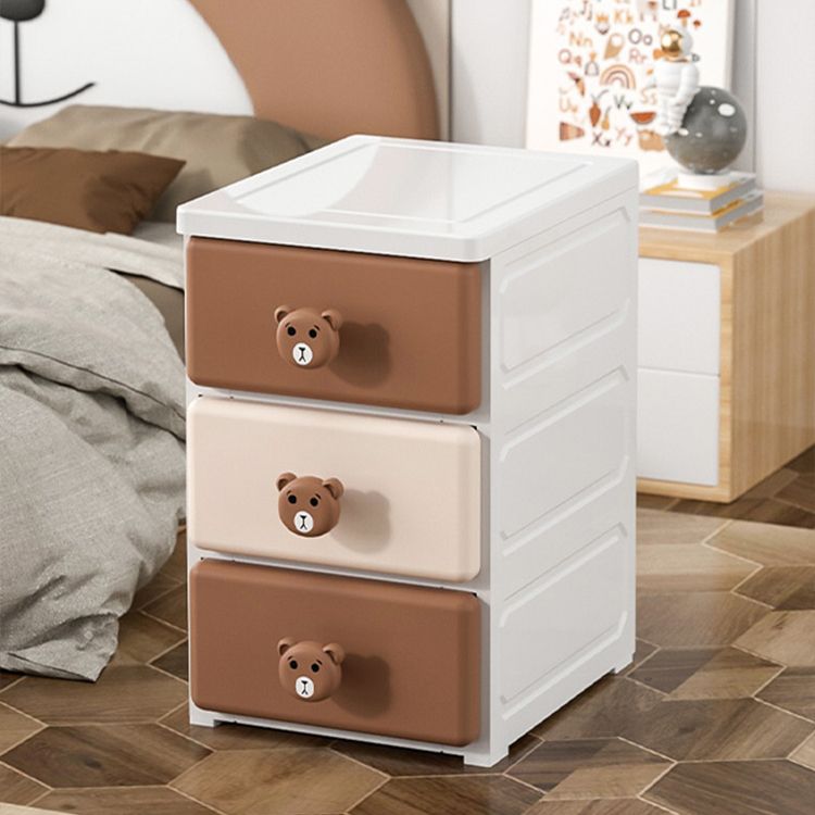 Contemporary Vertical Kids Furniture Plastic Nursery Dresser with 2/3/4/5/6/7 Drawers