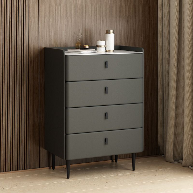 Classic Glam Storage Chest Stone Dresser with 5/4/3 Drawers , 15.6 Inch Width
