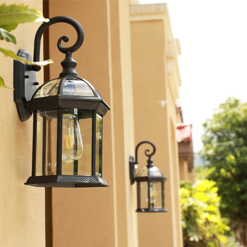Illuminazione da parete da esterno ombreggiata per la parete vintage in metallo in metallo funce light