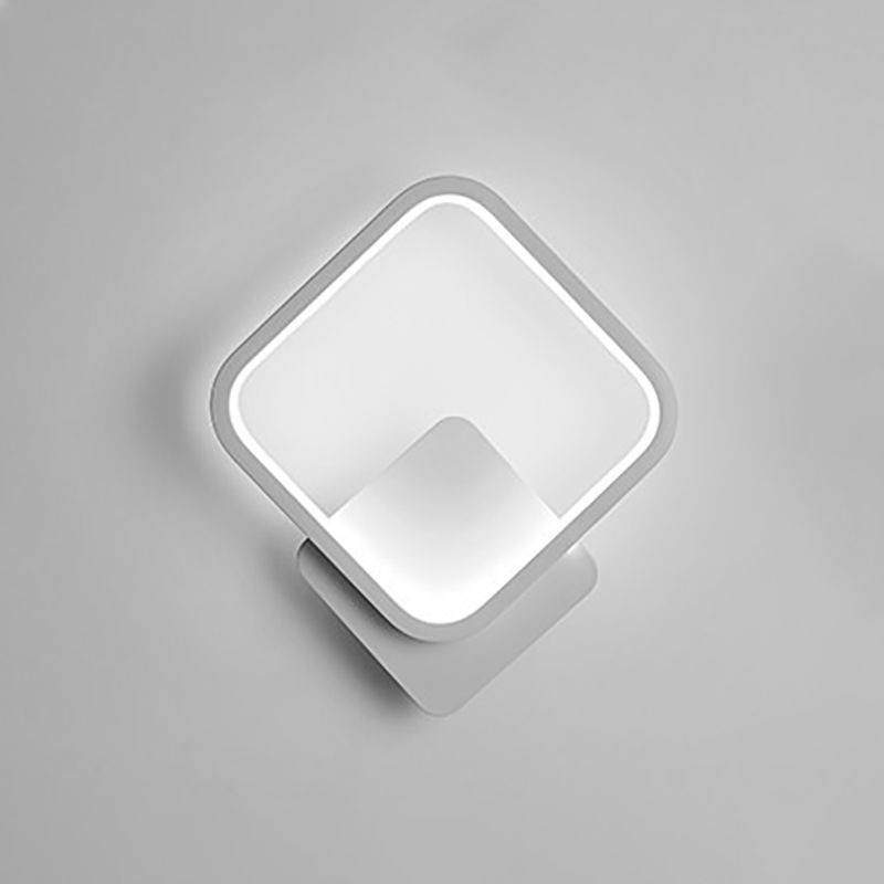 Lumières à nuances géométriques en métal Modern Simple Style 1 HEAD WALL MOUR MOURNAL