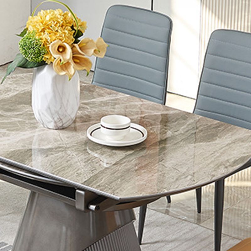 Contemporary Dining Set Stone 1/2/5/7 Pieces Dining Turntable Furniture for Home