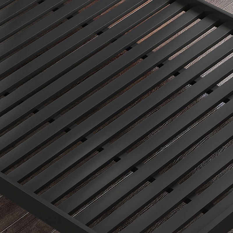 78.74-Inch L Iron Bed Frame Contemporary Black/White Wire-Grid Bed, Mattress Not Included