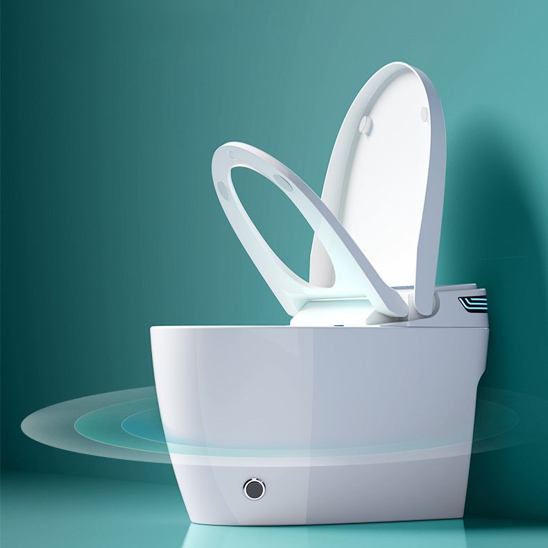 Modern Flush Toilet Concealed Tank One-Piece Toilet with Slow Close Seat