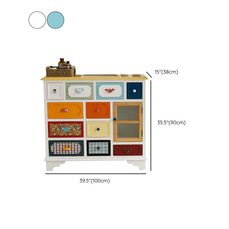 Coastal Style Dresser Manufactured Wood Storage Chest Dresser for Bedroom