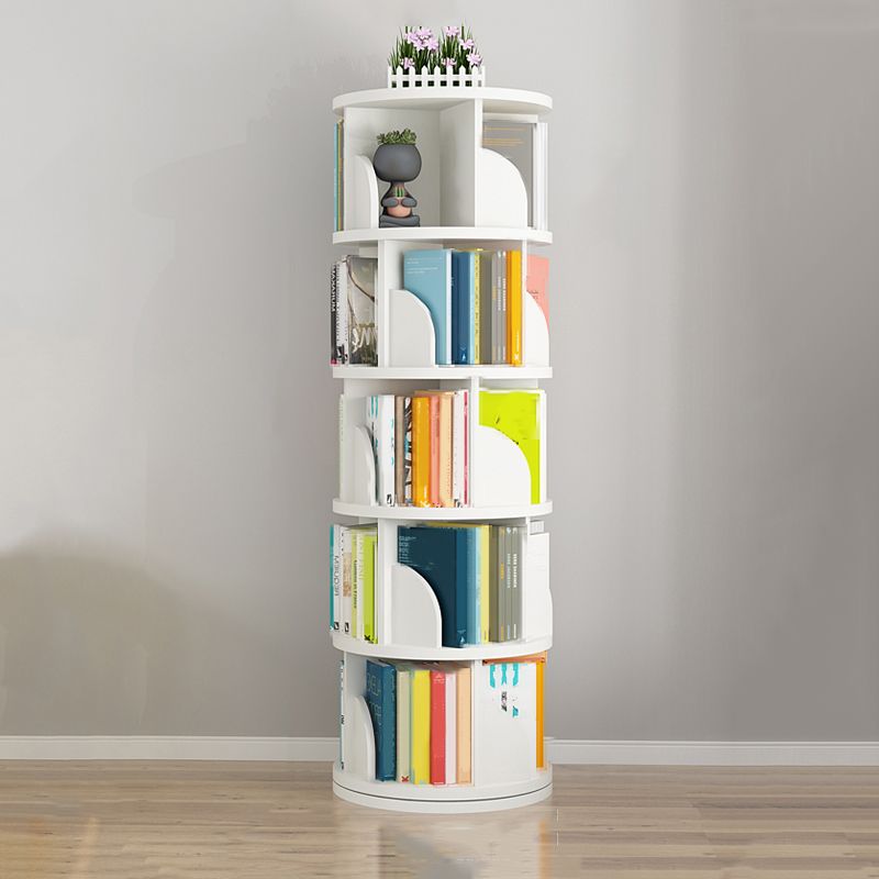 Rotatable Bookcase Contemporary Style Bookshelf for Home Office Study Room
