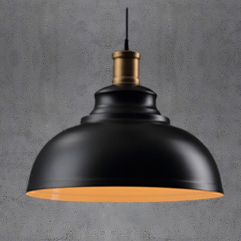 1-Light Geometric Suspension Pendant Industrial Style Metal Pendant Light Kit