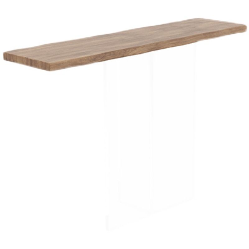 11.8" W Console Table Rectangle Contemporary Solid Wood End Table