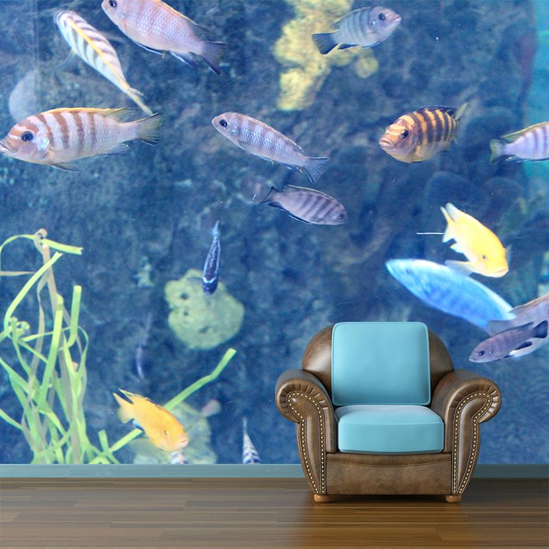 Tropical Seabed Mural Full Size Wall Decoration for Living Room, Waterproof