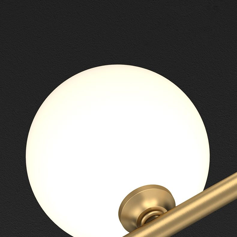 Partido de iluminación de la isla esférica Luz colgante de la isla de vidrio nórdico para comedor