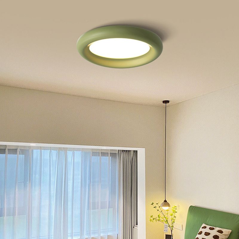 Contemporary Resin Flush Mount Ceiling Light Fixture for Bedroom