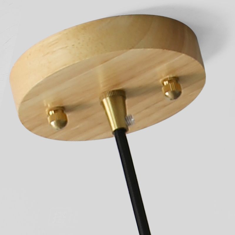 Bowl Shade Hanging Lighting Modern Style Glass 1 Light Pendant Lamp for Bedside