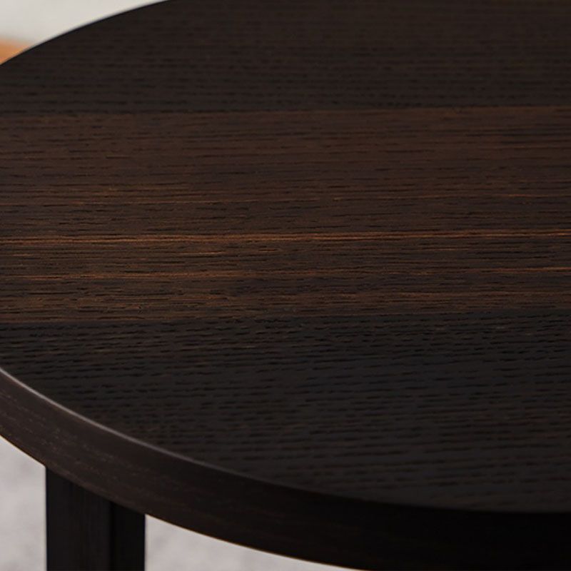 Round Wood Side Table Nordic Style Side Table for Living Room