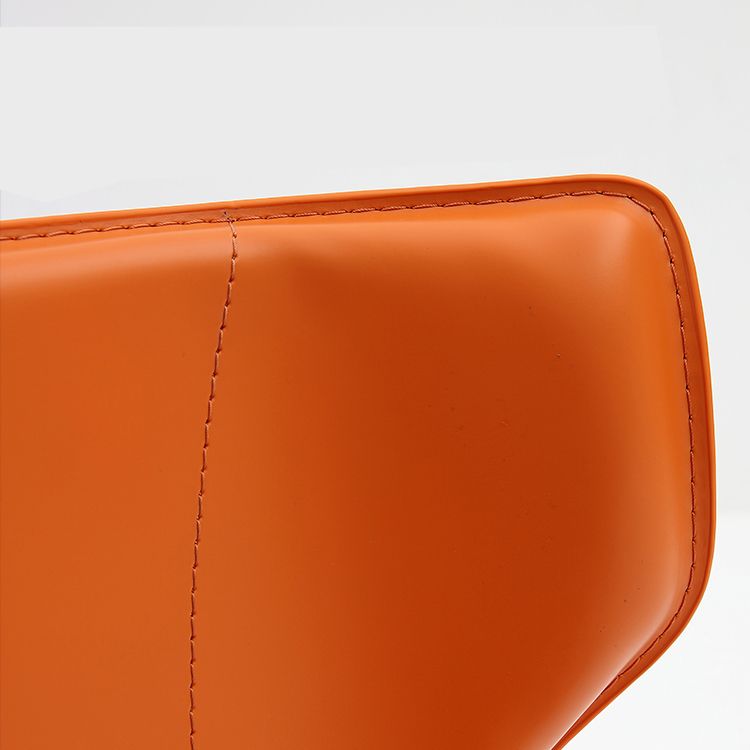 Silla de comedor de estilo moderno, sillón orejero de metal sin brazos para cocina