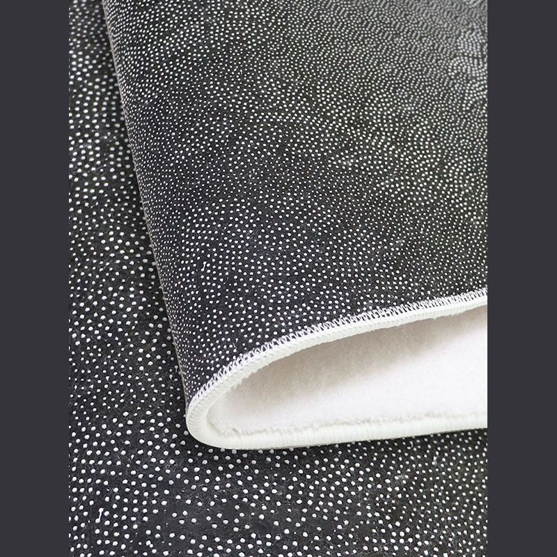 Beige Living Room Carpet Modern Plant Pattern Area Rug Polyester Non-Slip Backing Rug