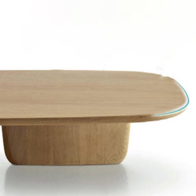 Solid Wood Coffee Table Abstract Coffee or End Table, Rectangle