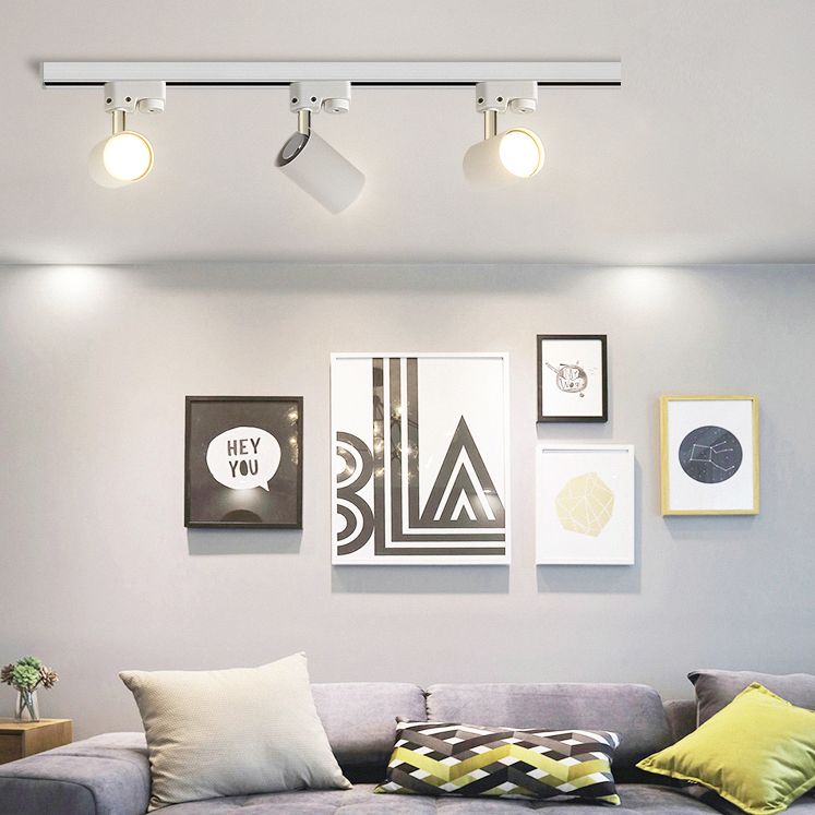 Nieuwe moderne lineaire track verlichting metalen plafond licht armatuur met 3 Spotlights