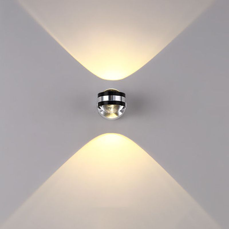 Silver Aluminum Modern Wall Sconce Global LED Wall Mounted Light for Hotel