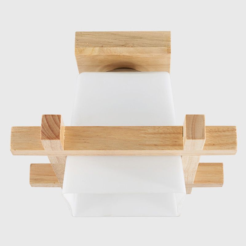Semi-Flush-Chandelier-Ultra-intensive 1 helle weiße Glasdeckleuchten für den Flur