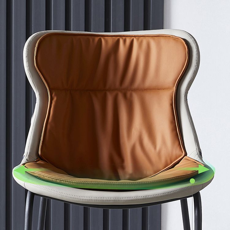 Chaises d'appoint rembourrées modernes avec pieds en métal (Ensemble de 2)