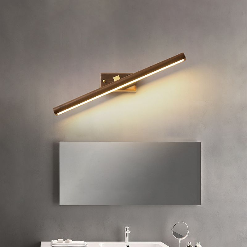 Lampe murale en bois lampe de vanité contemporaine appliques lumineuses pour la salle de bain