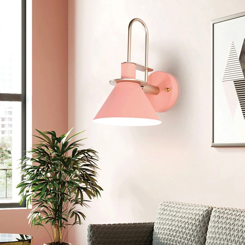 6 couilles lampe à paroi macaron en option unique Bulbe de style nordique Nordic Cone Light pour le couloir de la chambre à coucher