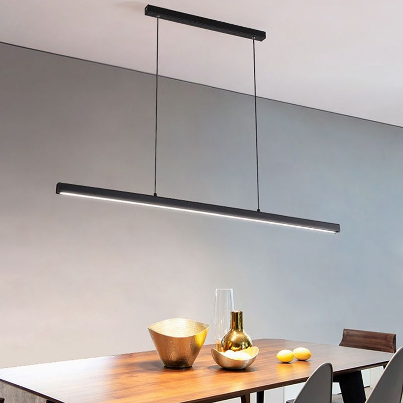 LED Island Light Modern Island Hanging Light with Acrylic Shade for Dining Room