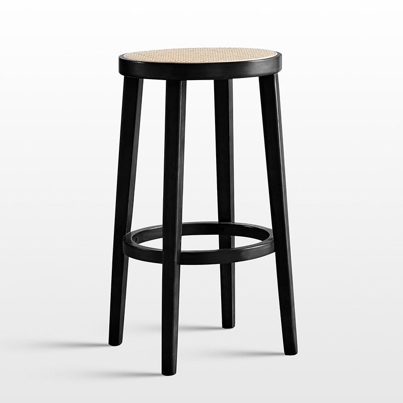 Solid Wood Counter Height Stools Backless Bar and Counter Stool