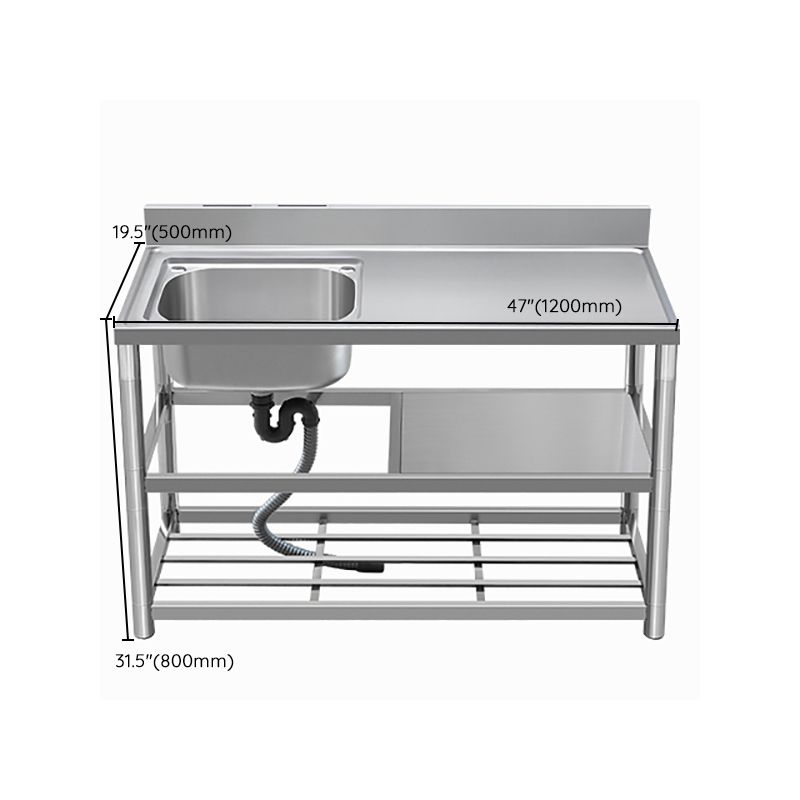 Modern Style Kitchen Sink All-in-one Stainless Steel Kitchen Sink with Drain Assembly
