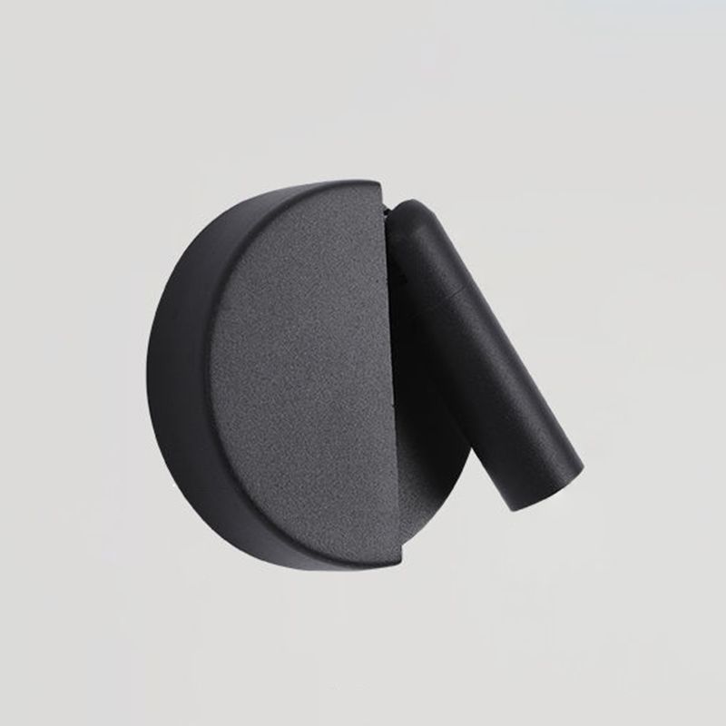 Modern Style Wall Lamp Metal 1 Light Sconces in Black for Bedroom