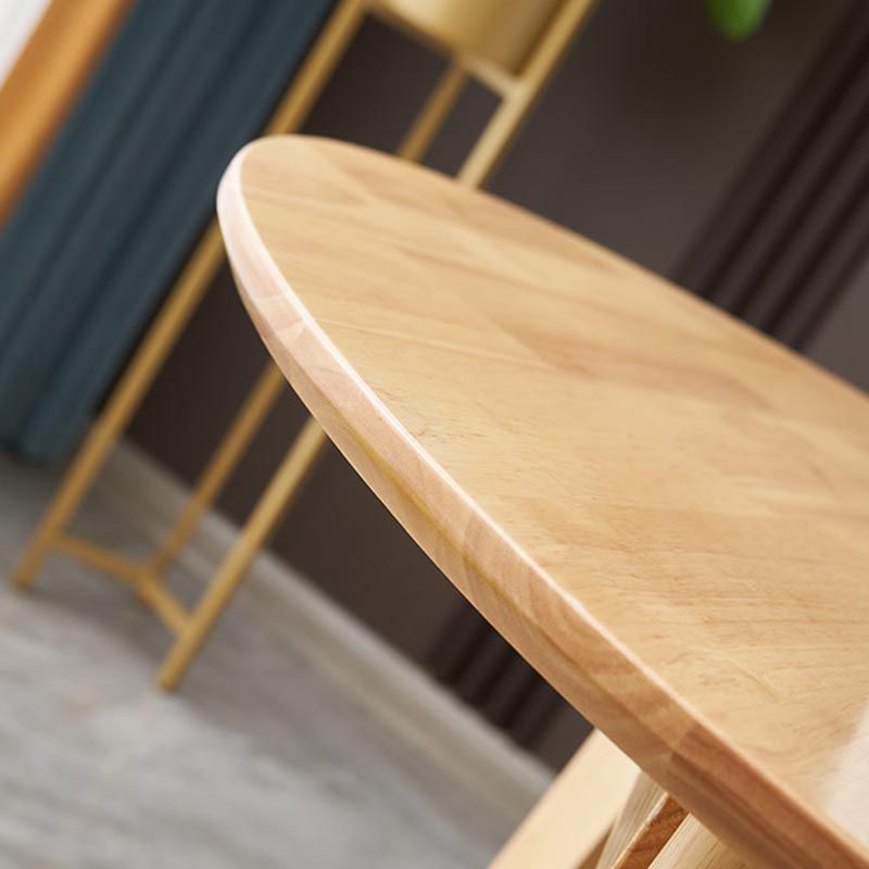 Solid Wood Top Dining Table Contemporary Dining Table with 4 Legs