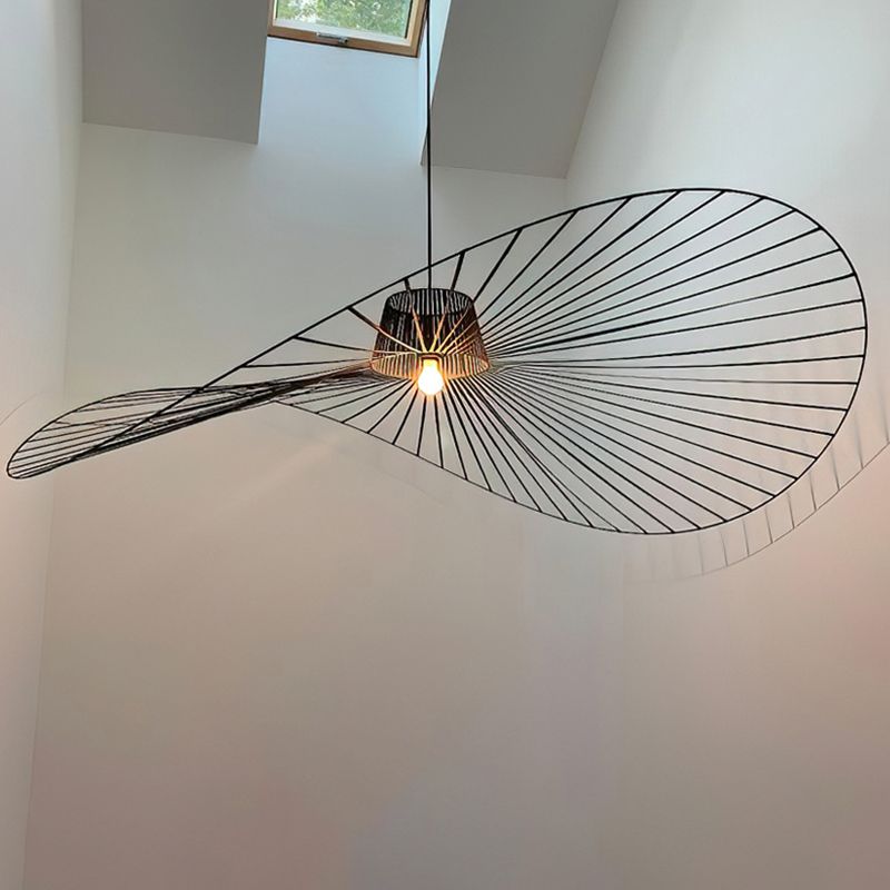 Lampada sospesa a forma di sospensione a forma di ciondolo a forma di cappello in stile loft