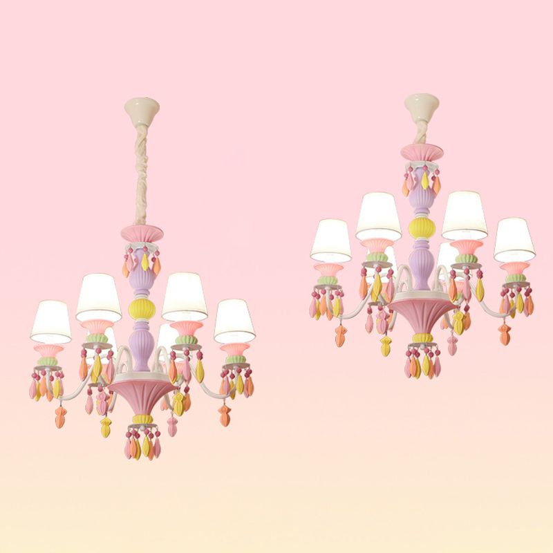 Modern Sputnik Ceiling Pendant Light Crystal Hanging Pendant Light for Children's Room