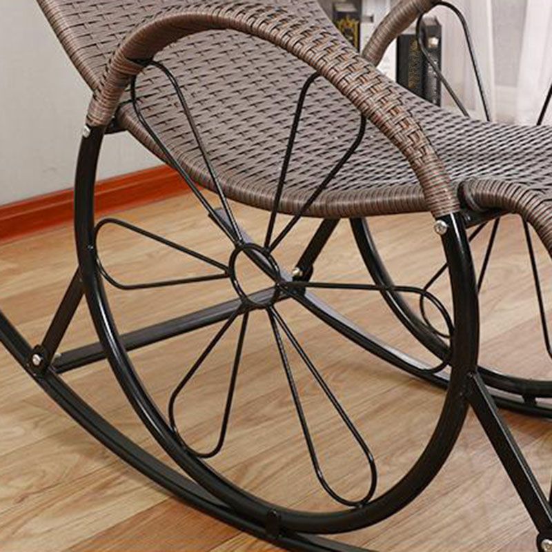 Modern Indoor Rocking Chair Rattan Rocking Chair for Living Room and Bedroom